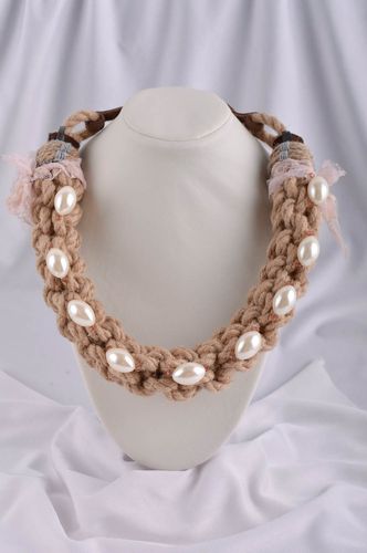 Collar para mujer hecho a mano de cuerdas de regalo original accesorio de moda - MADEheart.com