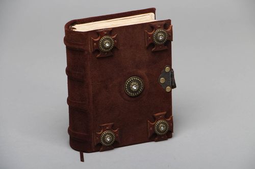 Carnet de notes en cuir et papier fait main  - MADEheart.com