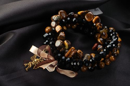 Set of natural stone bracelets - MADEheart.com