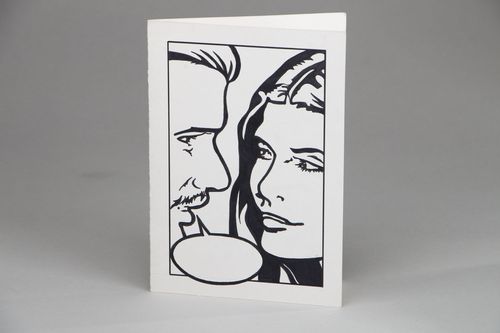 Designer greeting card Important Words - MADEheart.com