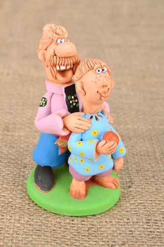 Homemade souvenir statuette Cossack with a Kid - MADEheart.com