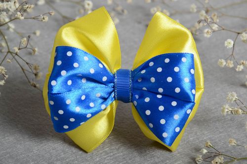 Beautiful handmade ribbon bow hair clip stylish hair bow fashion accessories - MADEheart.com