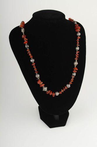 Collier fait main Bijou de créateur en jaspe Accessoire original pour femme - MADEheart.com