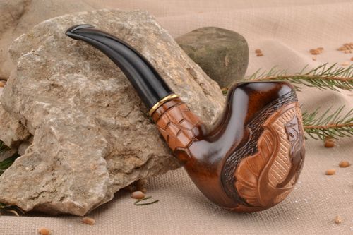 Carved pipe for decorative use only - MADEheart.com