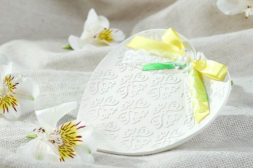 Plato porta alianzas hecho a mano regalo original accesorio para boda estiloso - MADEheart.com