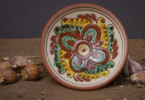 Piatto decorativo fatto a mano piatto da parete piatto in ceramica da tavolo - MADEheart.com