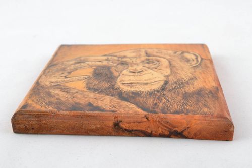 Pannello di legno fatto a mano quadro originale elemento decorativo da parete - MADEheart.com