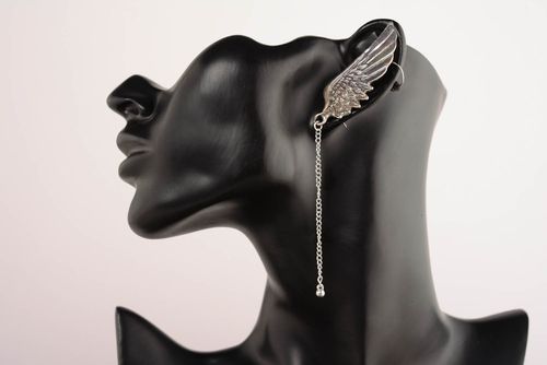 Ear cuffs Swan Wing - MADEheart.com