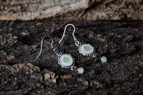 Handmade vintage jewelry unusual earrings with charms designer earrings - MADEheart.com
