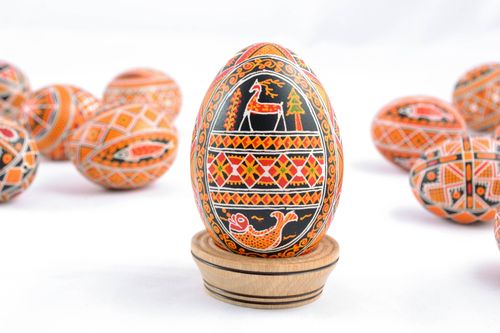 Пасхальное яйцо ручной работы с росписью - MADEheart.com