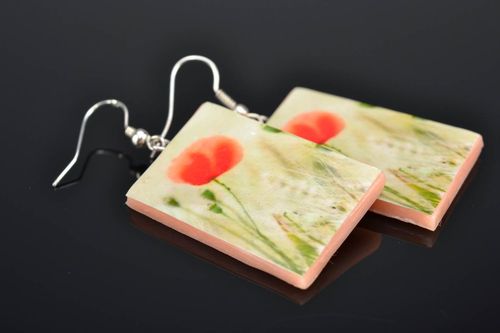 Polymer clay earrings - MADEheart.com