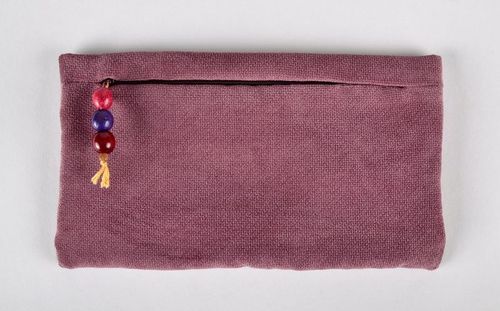 Beauty bag-clutch of wine red color - MADEheart.com