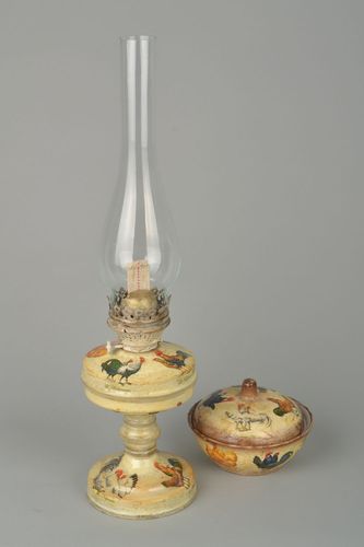 Kerosene lamp and sugar bowl - MADEheart.com