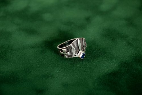 Handmade ring for men designer silver ring unusual gift for men gift ideas - MADEheart.com