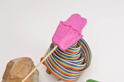 Разрыхлитель почвы хэнд мэйд интерьерная игрушка декор для дома Розовые губки - MADEheart.com