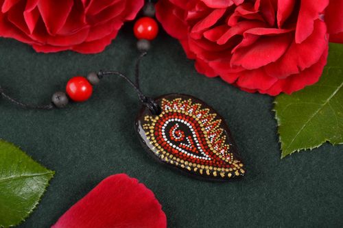 Colgante de cerámica bisutería artesanal accesorio para mujer adorno de regalo  - MADEheart.com