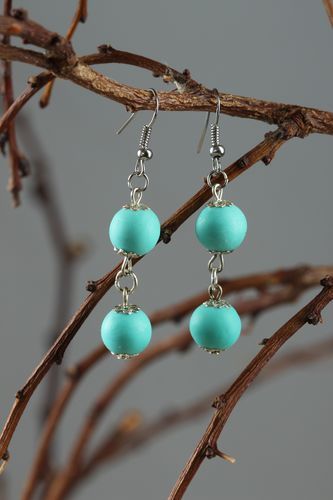 Handmade long earrings designer stylish earrings cute jewelry for gift - MADEheart.com