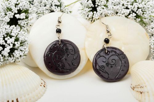 Handmade earrings polymer clay dangling earrings designer accessories cool gifts - MADEheart.com