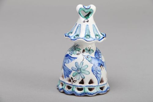 Beautiful painted ceramic bell - MADEheart.com