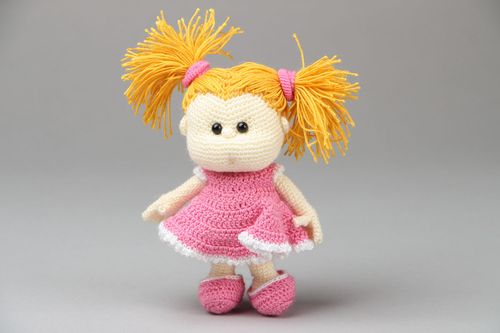 Handmade crocheted toy Naughty Girl - MADEheart.com