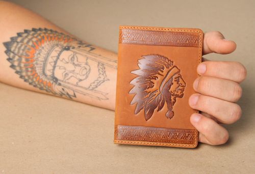 Unusual handmade passport cover fashion accessories leather passport cover - MADEheart.com