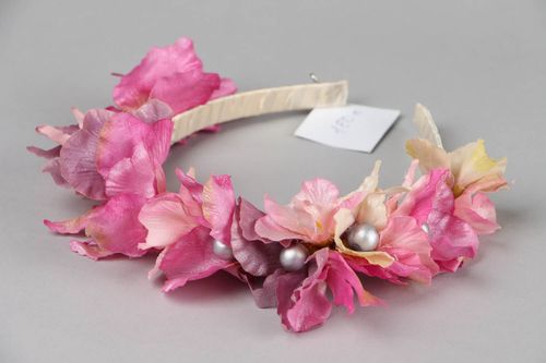 Headband with orchids - MADEheart.com