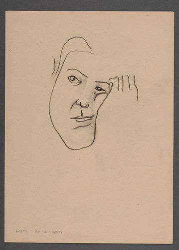 Retrato a carboncillo “El aburrimiento” - MADEheart.com