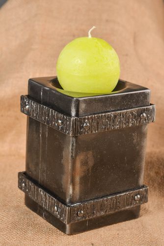 Kerzenständer Schmiedeeisen handmade Kerzenständer Teelicht Designer Accessoire - MADEheart.com