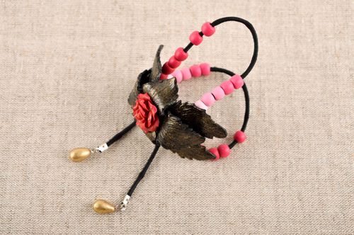 Handmade Polymer Clay Schmuck Armband Damen hochwertiger Modeschmuck mit Blumen  - MADEheart.com