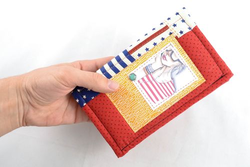 Visitenkartenhalter aus Textil  - MADEheart.com