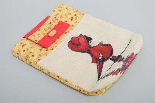 Astuccio di tessuto fatto a mano custodia borsellino accessori originali - MADEheart.com