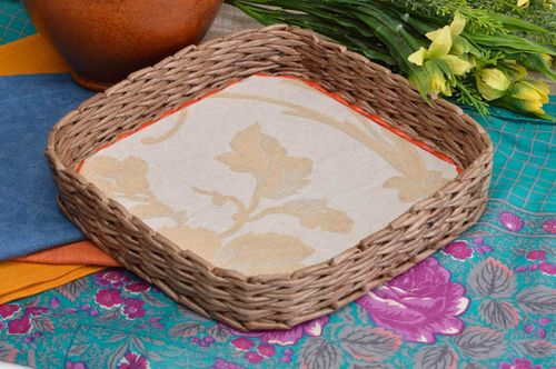 Handmade tray unusual stand gift ideas paper tray for kitchen decor ideas - MADEheart.com