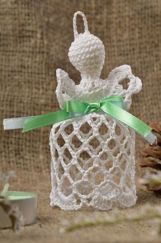 Deko Hänger handmade Süße Deko Idee Deko Engel zum Aufhängen Christbaum Schmuck - MADEheart.com