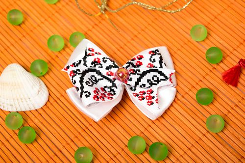 Handmade hair clip children barrette bow barrette head accessory - MADEheart.com