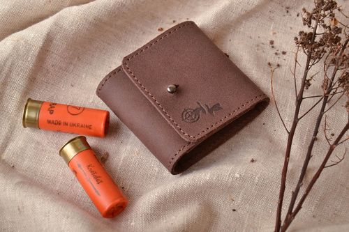 Leather case for five cartridges of 7,62 caliber - MADEheart.com