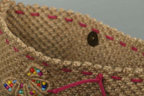 Big knitted bag Rainbow - MADEheart.com