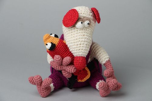 Juguete tejido con forma de ratoncito  - MADEheart.com