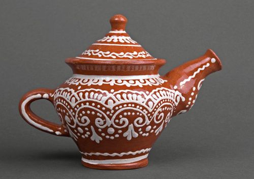Clay teapot - MADEheart.com