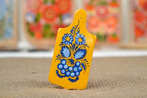 Magnete di legno fatto a mano calamita sul frigorifero pittura originale - MADEheart.com