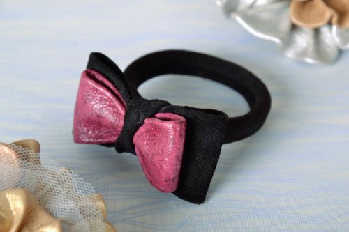Hair tie made of leather - MADEheart.com