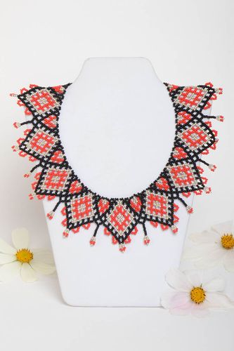 Collar necklace handmade jewelry beaded necklace birthday gift ideas for her - MADEheart.com