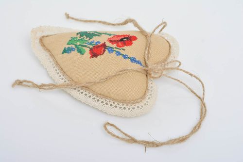 Kuschel Stoff Interieur Anhänger Herz schön grell toll für Haus Interieur Dekor - MADEheart.com