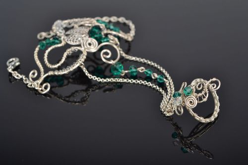 Homemade slave bracelet with crystal - MADEheart.com