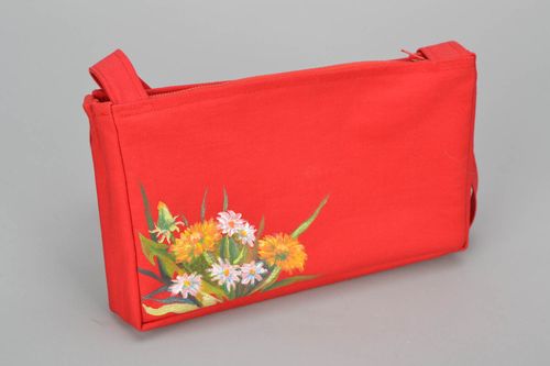 Red fabric bag - MADEheart.com