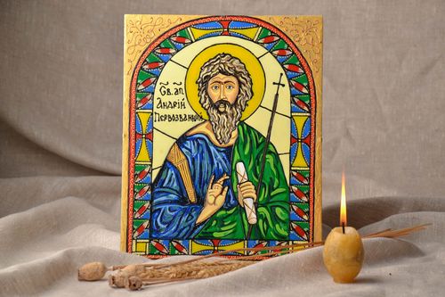 Saint Andrew Icon - MADEheart.com