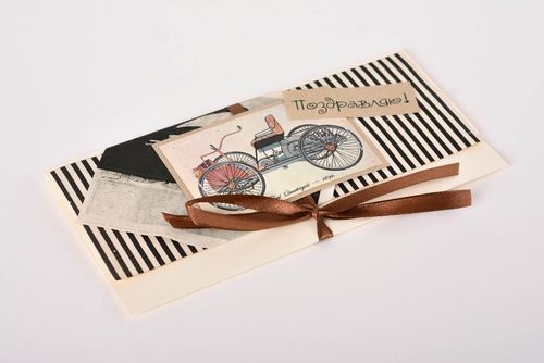 Tarjeta para felicitar artesanal postal de felicitación regalo original - MADEheart.com