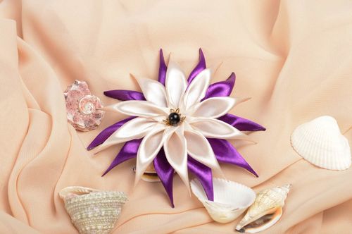 Handmade hair clip designer accessory unusual gift for her flower hair clip - MADEheart.com