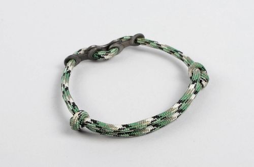 Survival bracelet woven bracelet paracord bracelet stylish gift for men - MADEheart.com