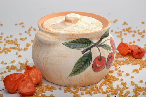 Keramik Topf mit Deckel - MADEheart.com