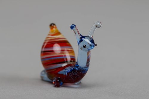 Figur Schnecke aus Glas - MADEheart.com